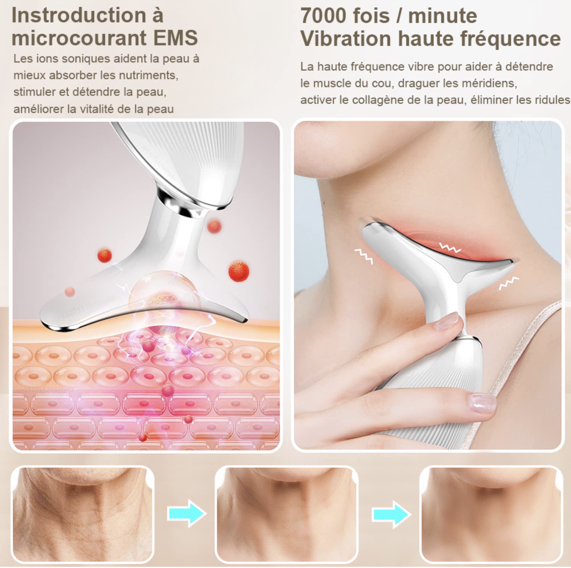 ANLAN Masseur EMS pour Lifting du visage