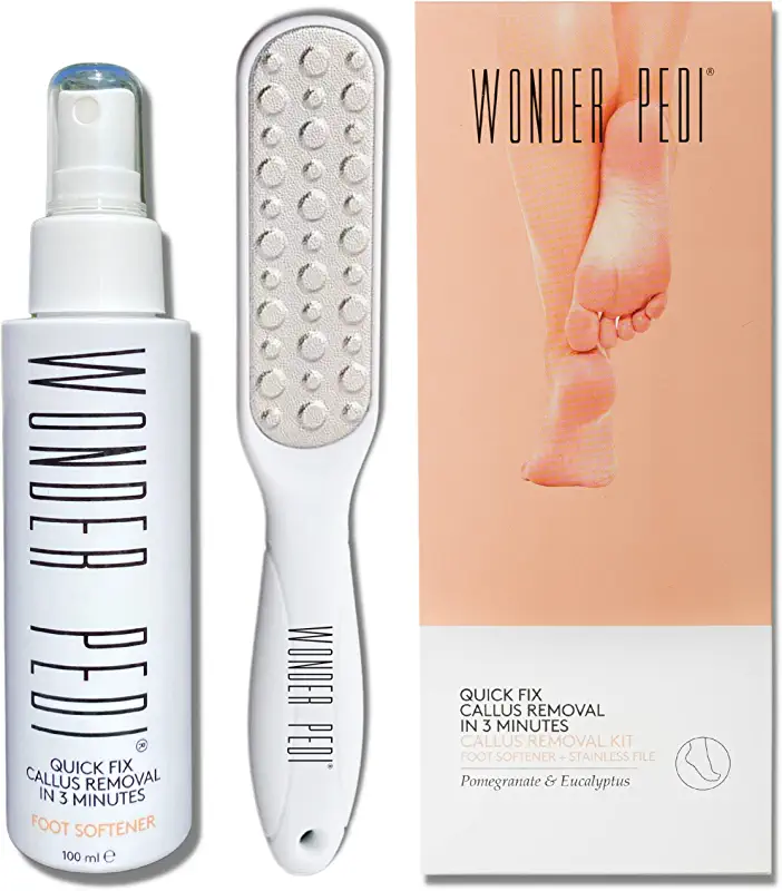 Éliminateur de callosités en trois minutes - Lime à pied double face et adoucissant instantané exfoliant pour pieds - Brosse à talons pour callosités - Traitement de pédicure pour spa à domicile Éliminateur de callosités en trois minutes - Lime à pied double face et adoucissant instantané exfoliant pour pieds - Brosse à talons pour callosités - Traitement de pédicure pour spa à domicile