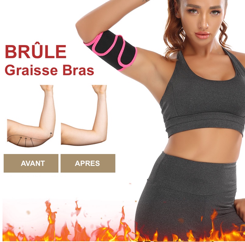 Bande brûle graisse de bras sauna pour femme