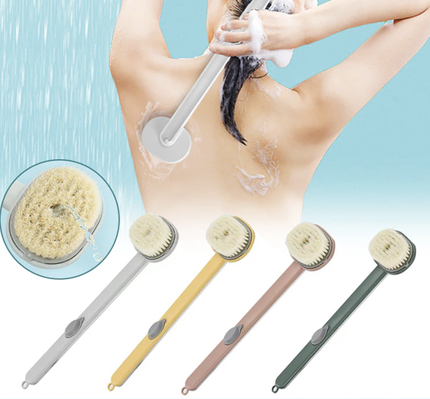 La brosse de bain à long manche pour dos avec distributeur de savon est l'outil parfait pour prendre soin de votre peau de la tête aux pieds. Cette brosse pratique et polyvalente est conçue spécialement pour atteindre les zones difficiles d'accès, vous offrant ainsi une expérience de bain complète et relaxante. Grâce à sa longue manche ergonomique, cette brosse vous permet d'atteindre facilement votre dos, garantissant un nettoyage en profondeur et une exfoliation efficace. Plus besoin de se contorsionner ou de demander de l'aide, vous pouvez désormais prendre soin de votre dos en toute autonomie. Mais cette brosse ne se limite pas seulement au dos ! Sa longue manche vous permet également de l'utiliser pour vos pieds, vous offrant ainsi un massage revigorant et apaisant. Profitez d'un moment de détente en stimulant la circulation sanguine et en éliminant les tensions accumulées. Nous vous assurons que cette brosse est la meilleure pour le dos. Ses poils doux et souples assurent un nettoyage en profondeur sans agresser votre peau sensible. De plus, son distributeur de savon intégré vous permet d'appliquer facilement votre produit préféré, rendant l'expérience de bain encore plus agréable. En investissant dans cette brosse à long manche pour le dos, vous faites un choix intelligent pour votre routine de bain. Offrez à votre peau l'attention qu'elle mérite avec cet outil de qualité, conçu pour vous offrir une peau propre, lisse et éclatante. Ne cherchez plus, la meilleure brosse pour le dos est ici. Procurez-vous dès maintenant cette brosse de bain à long manche avec distributeur de savon et découvrez une nouvelle façon de prendre soin de votre peau. Faites de votre rituel de bain un moment de bien-être et de relaxation ultime, en prenant soin de vous de la tête aux pieds.