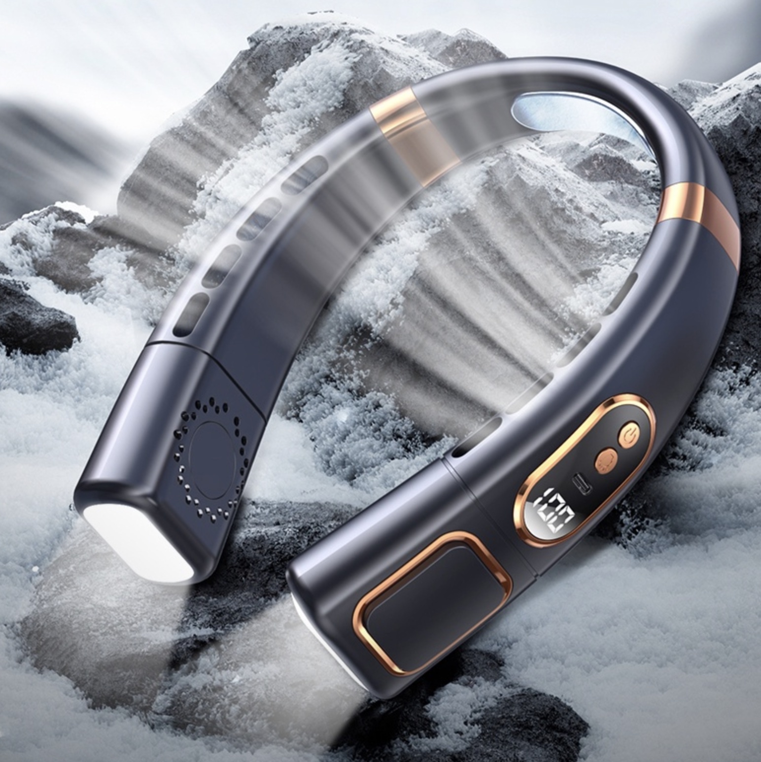 Ventilateur de cou silencieux avec LED version 2023