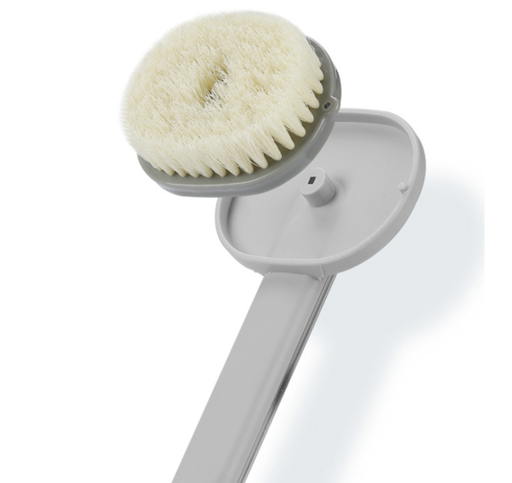 Lot de 3 Brosses de bain longue manche pour dos avec distributeur de savon