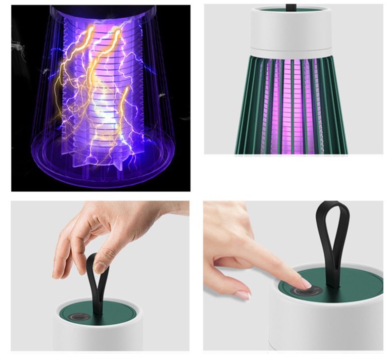 Lampe anti-moustique rechargeable USB portable avec interrupteur Lampe anti-moustique rechargeable USB portable avec interrupteur