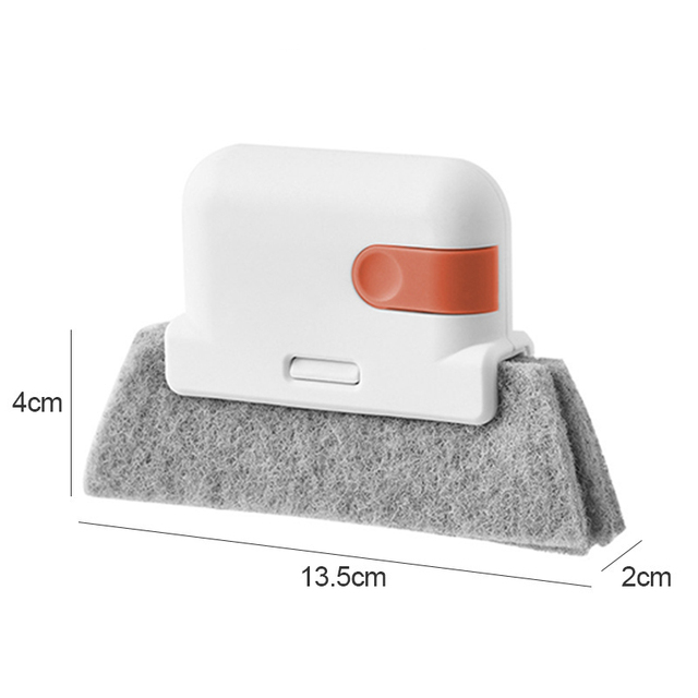 Brosses de nettoyage 2 en 1 pour rainure de fenêtre avec pelle