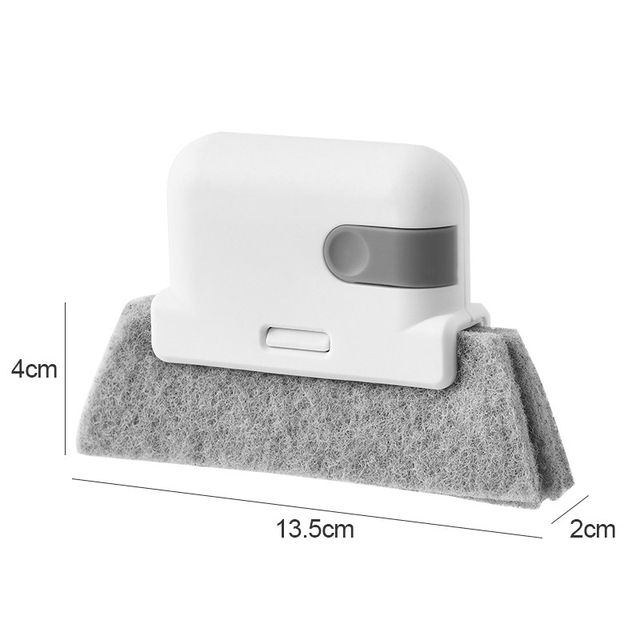 Brosses de nettoyage 2 en 1 pour rainure de fenêtre avec pelle