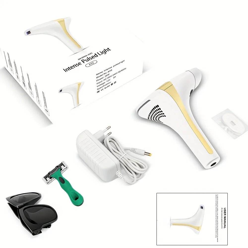 Epilateur laser lumière pulsée indolore pour bikini visage et corps 900000 Flash