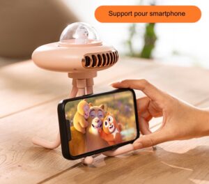 Mini Ventilateur de poussette Portable et Flexible à Clip sur trépied 4 vitesses