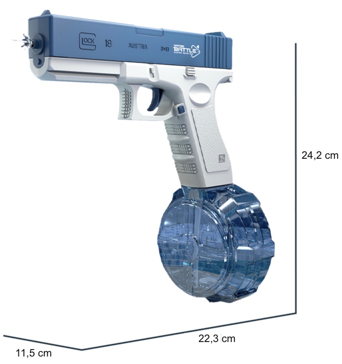 Pistolet à jet d'eau électrique pour jeux aquatiques