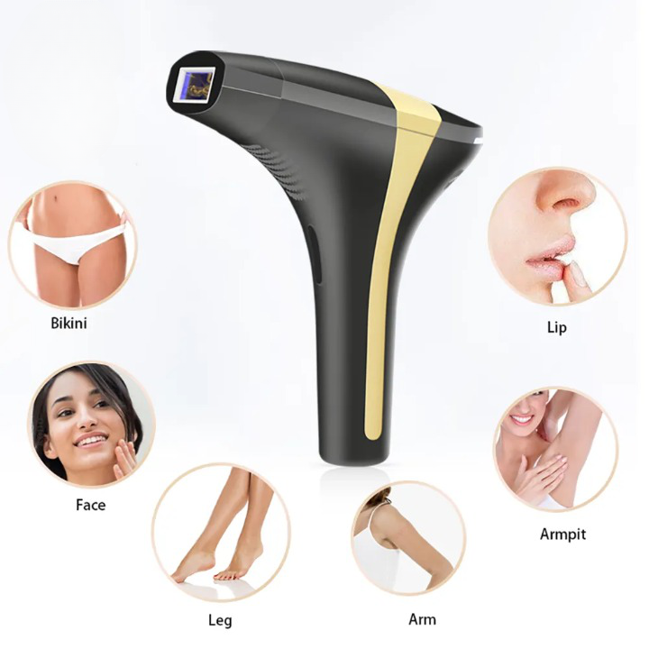 Epilateur laser lumière pulsée indolore pour bikini visage et corps 900000 Flash