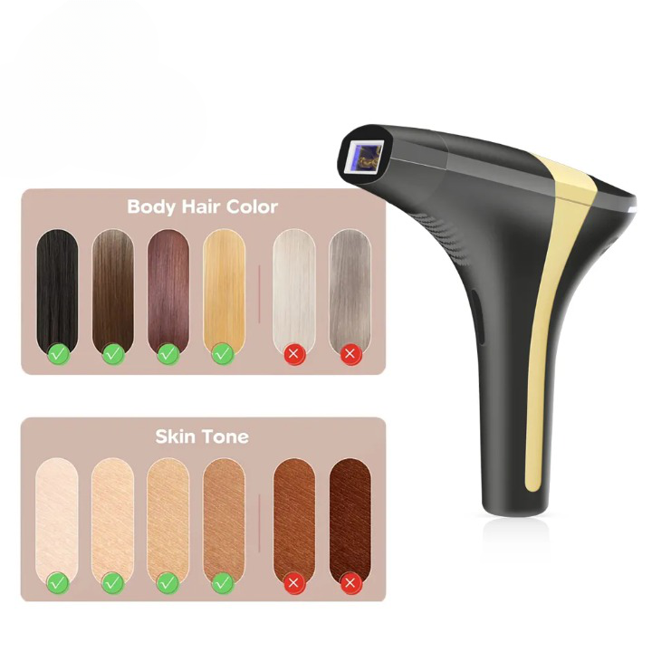 Epilateur laser lumière pulsée indolore pour bikini visage et corps 900000 Flash