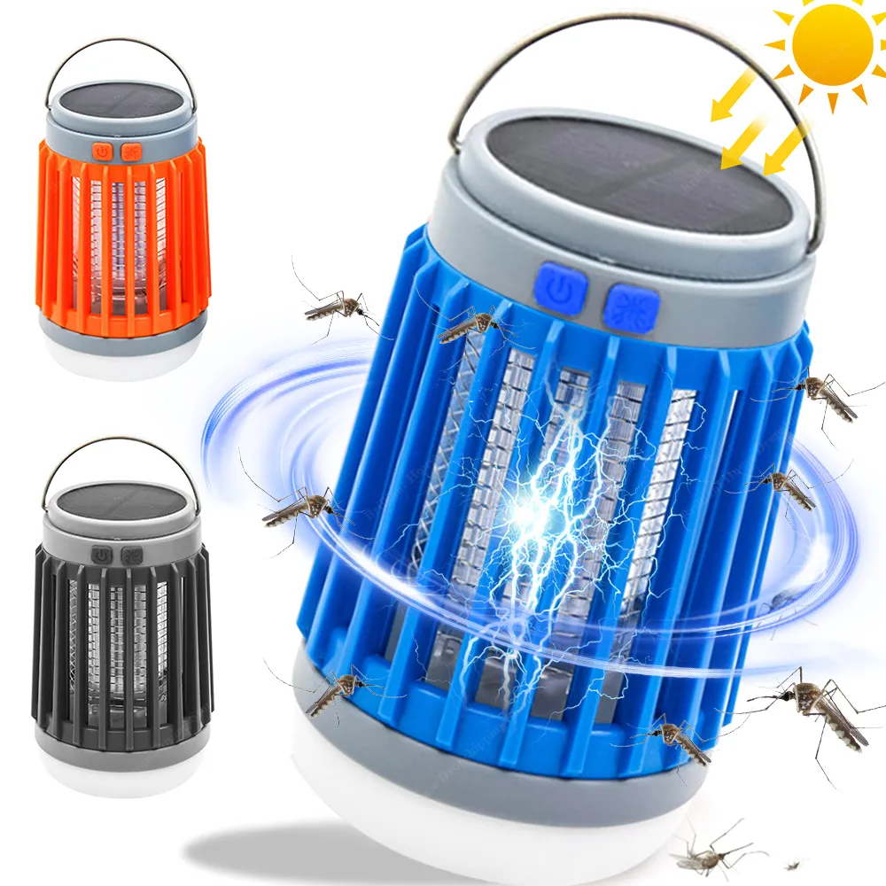 Lampe anti-moustiques rechargeable USB à énergie solaire portable Lampe anti-moustiques rechargeable USB à énergie solaire portable