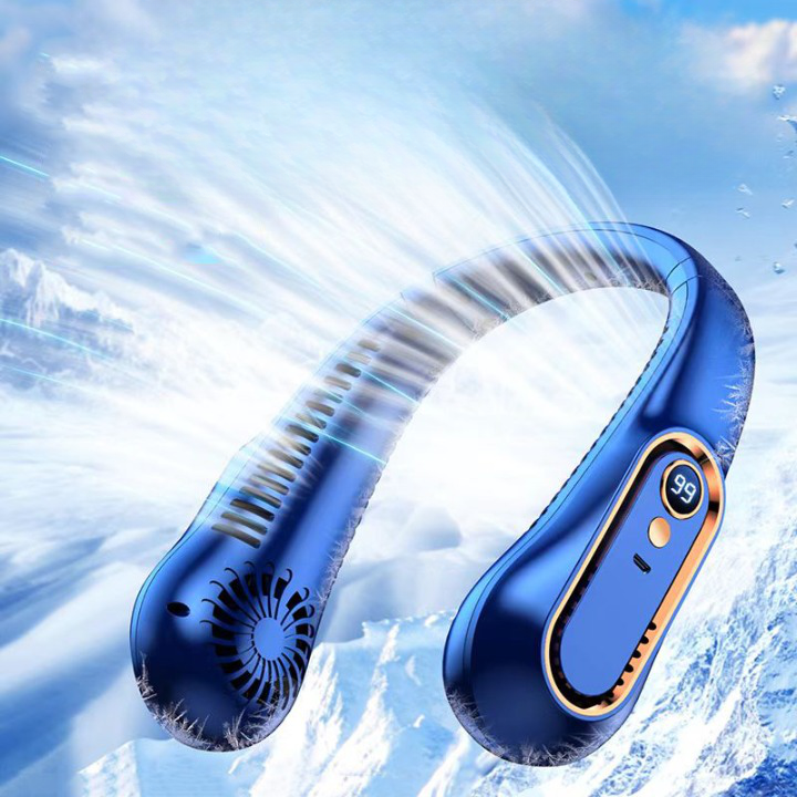 Ventilateur de cou rechargeable double sortie d’air 9 heure d’autonomie Ventilateur de cou rechargeable double sortie d’air 9 heure d’autonomie