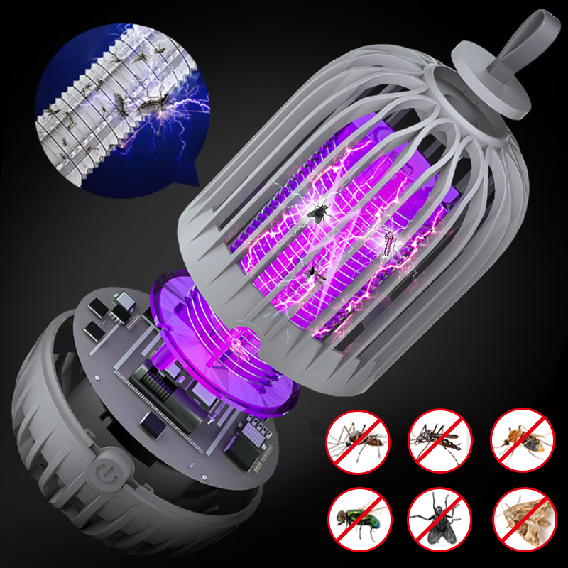 Lampe anti-moustique rechargeable USB portable silencieux très efficace