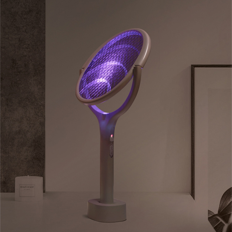 Raquette anti-moustiques et Lampe UV rechargeable USB 5 en 1 orientable