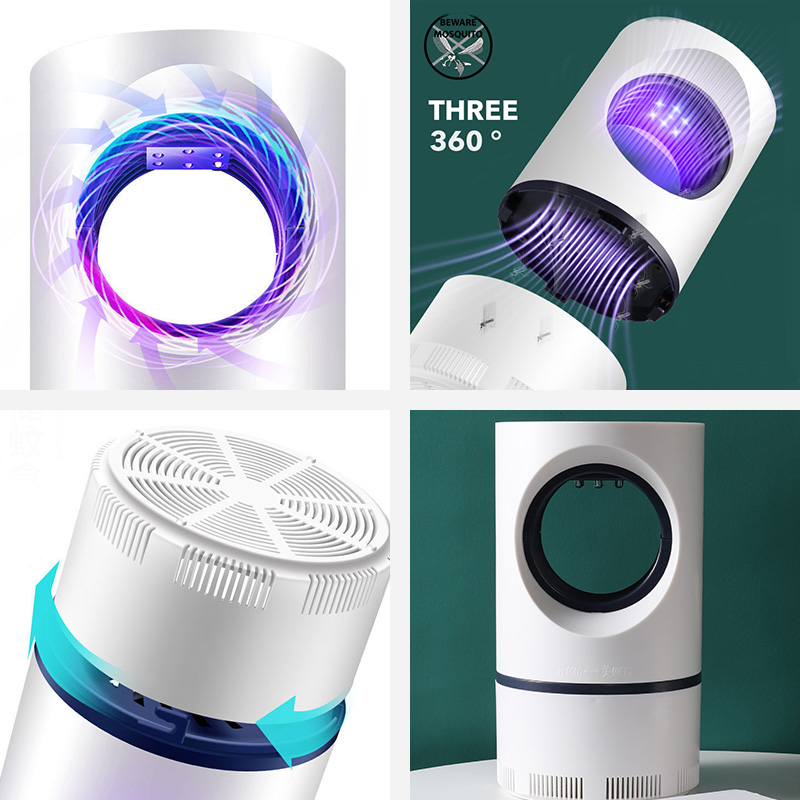 Lampe anti-moustiques portable USB à vortex aspirateur puissant