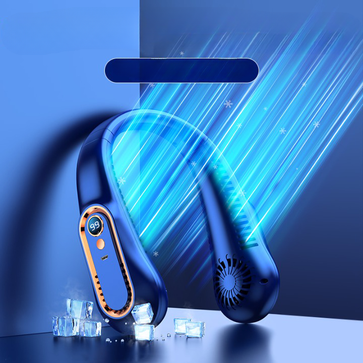 Ventilateur de cou rechargeable double sortie d’air 9 heure d’autonomie Ventilateur de cou rechargeable double sortie d’air 9 heure d’autonomie