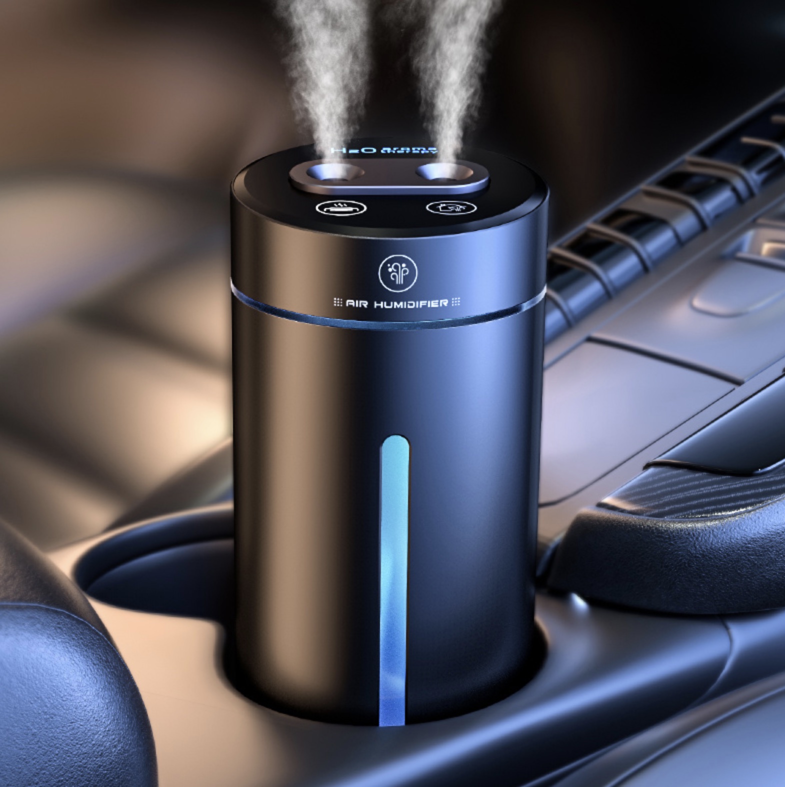 Humidificateur d’air et diffuseur d’huile essentielle USB double sortie Humidificateur d’air et diffuseur d’huile essentielle USB double sortie