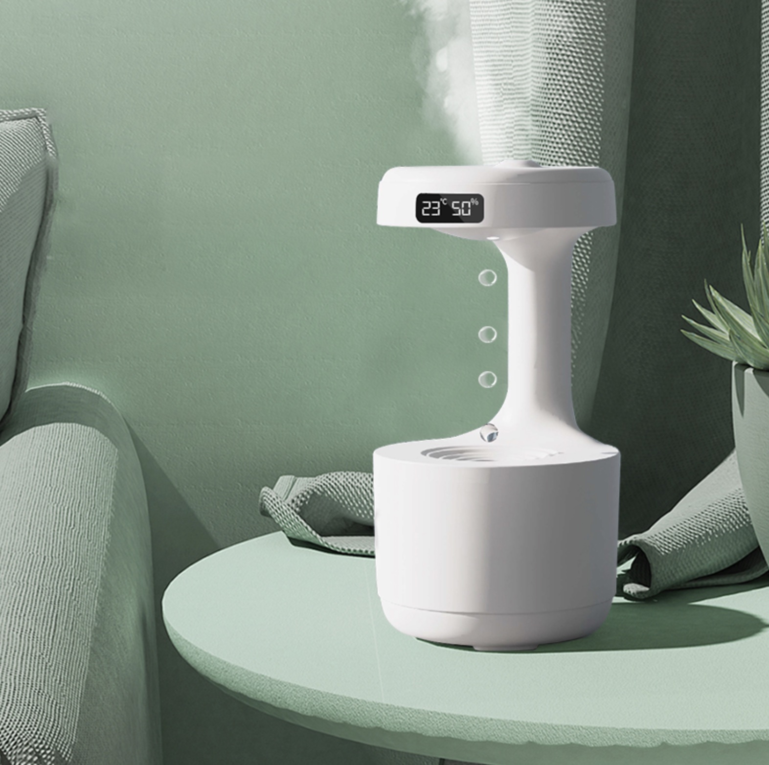 Humidificateur d’air gouttelette d’eau anti-gravité 800ml Humidificateur d’air gouttelette d’eau anti-gravité 800ml