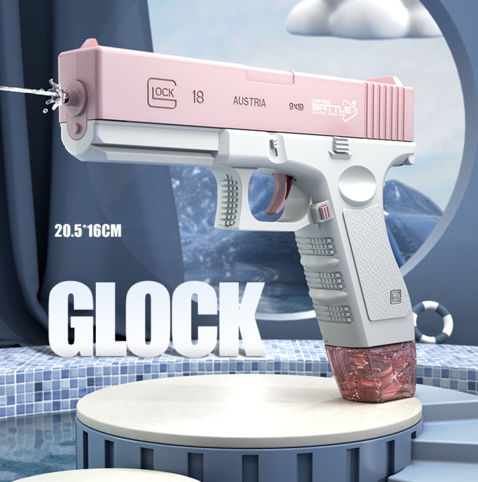 Pistolet à eau automatique pour batailles d'eau