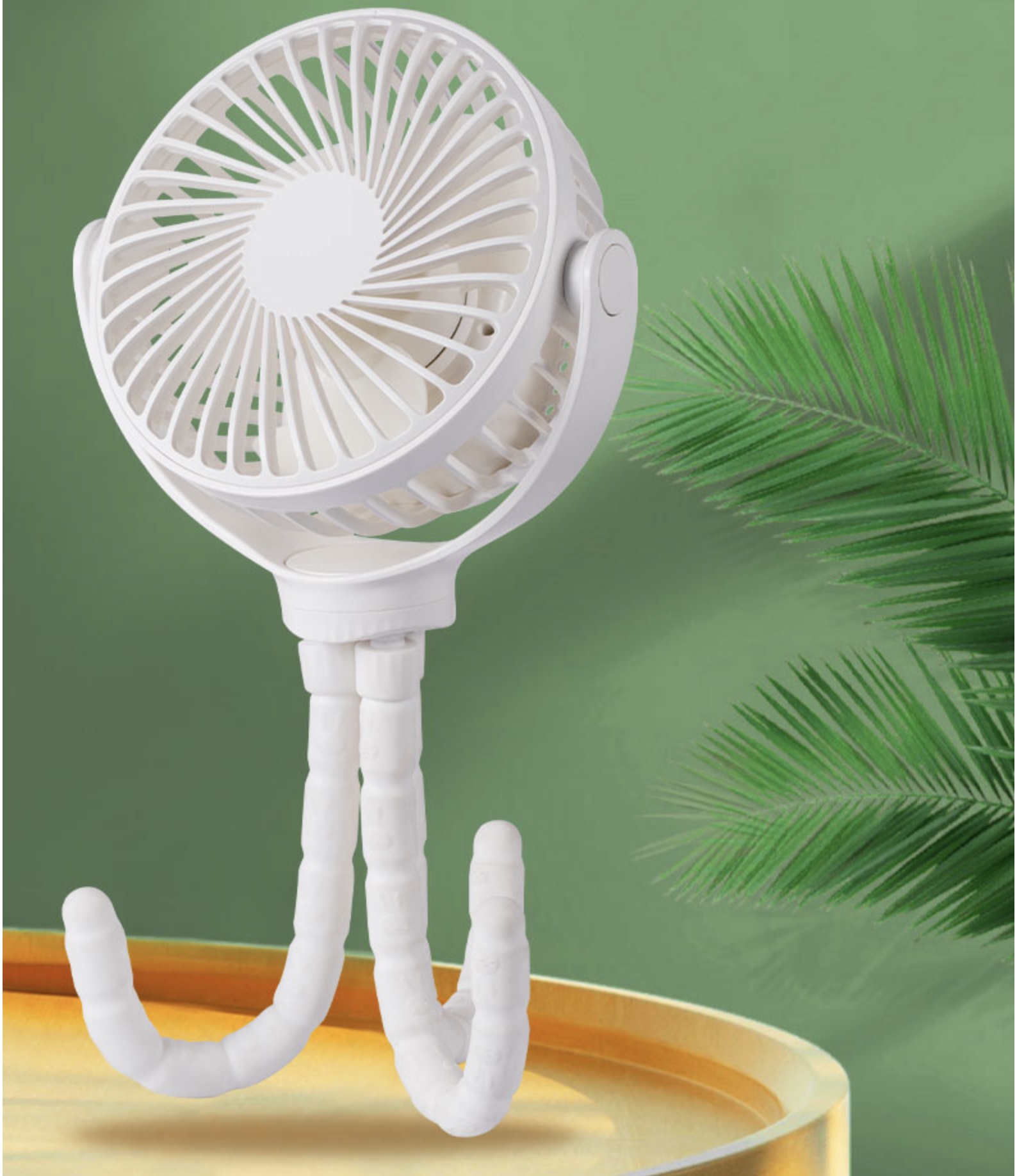 Ventilateur de Poussette Pliable Rechargeable par USB 1200mAh
