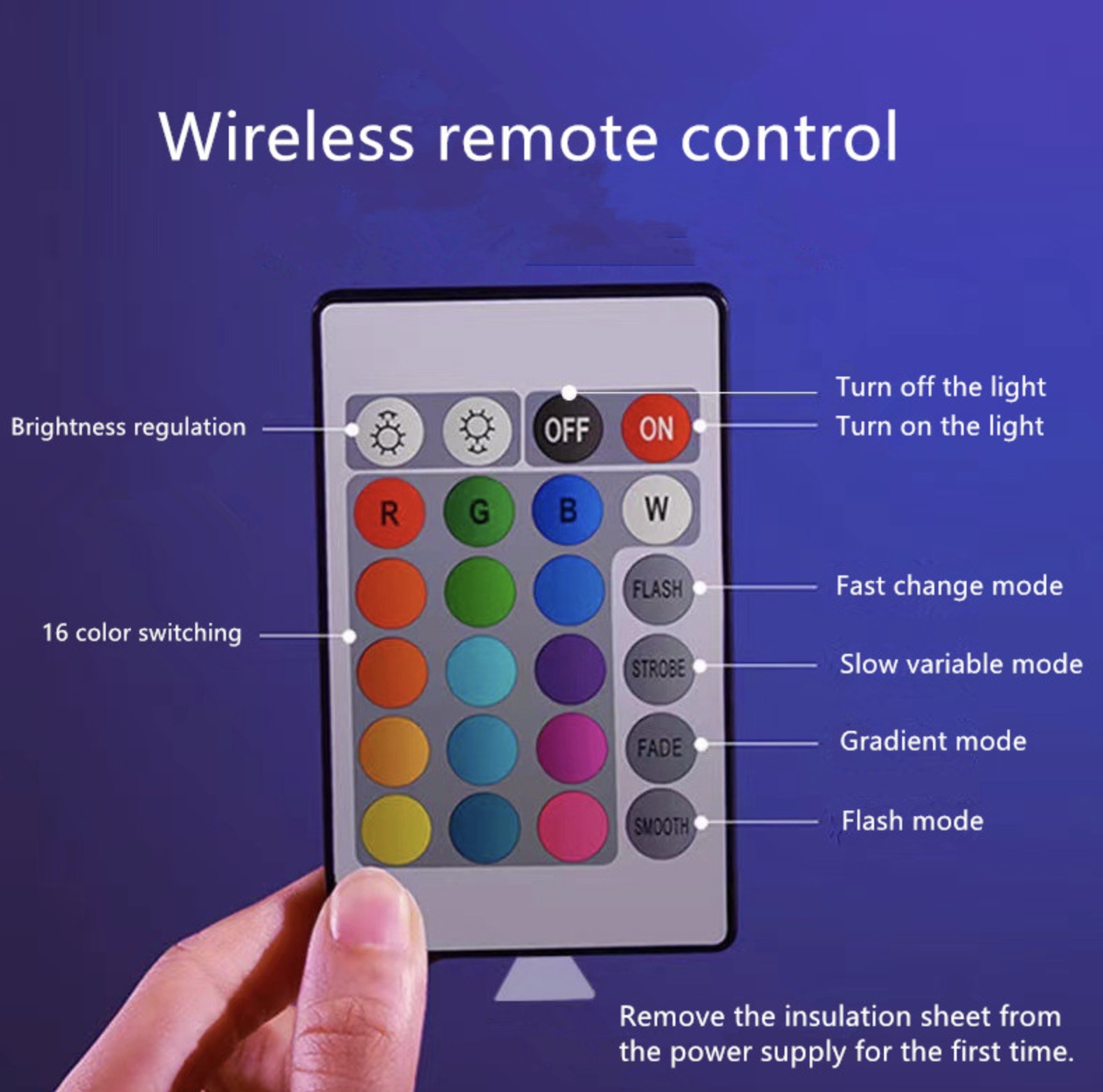 Lampe de table cristal LED 16 couleurs tactile rechargeable avec télécommande