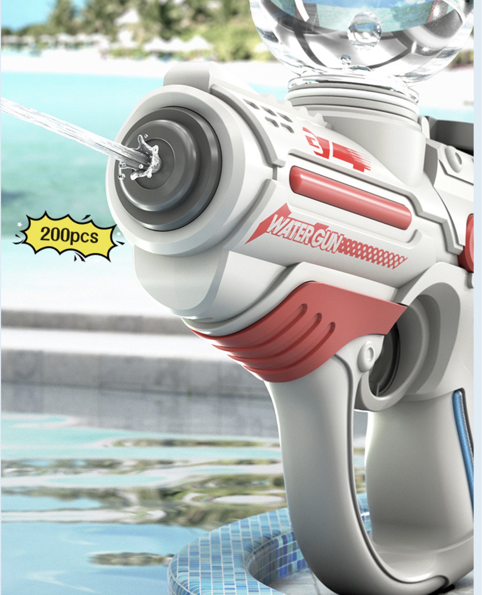 Pistolet à eau électrique avec portée étendue