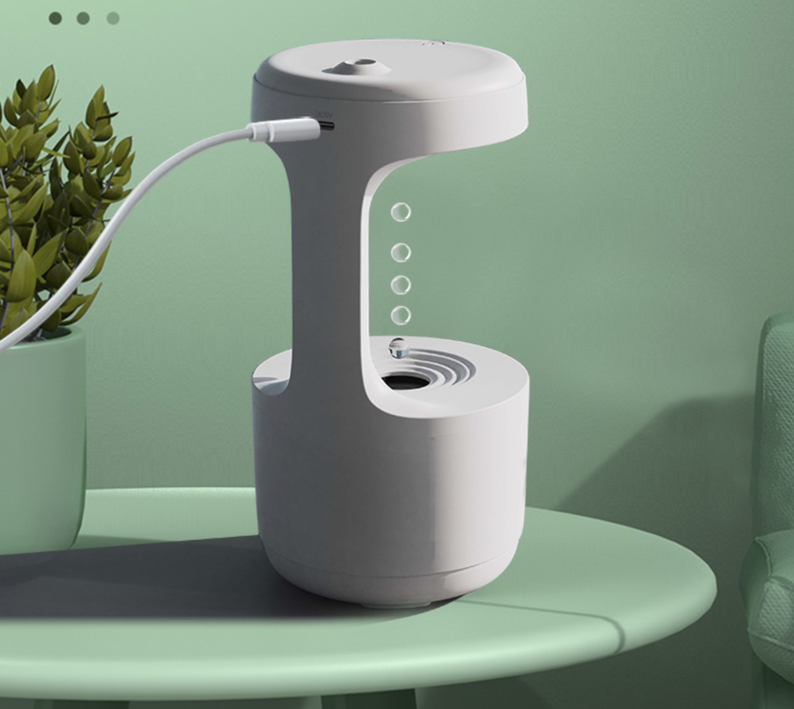 Humidificateur d’air gouttelette d’eau anti-gravité 800ml Humidificateur d’air gouttelette d’eau anti-gravité 800ml