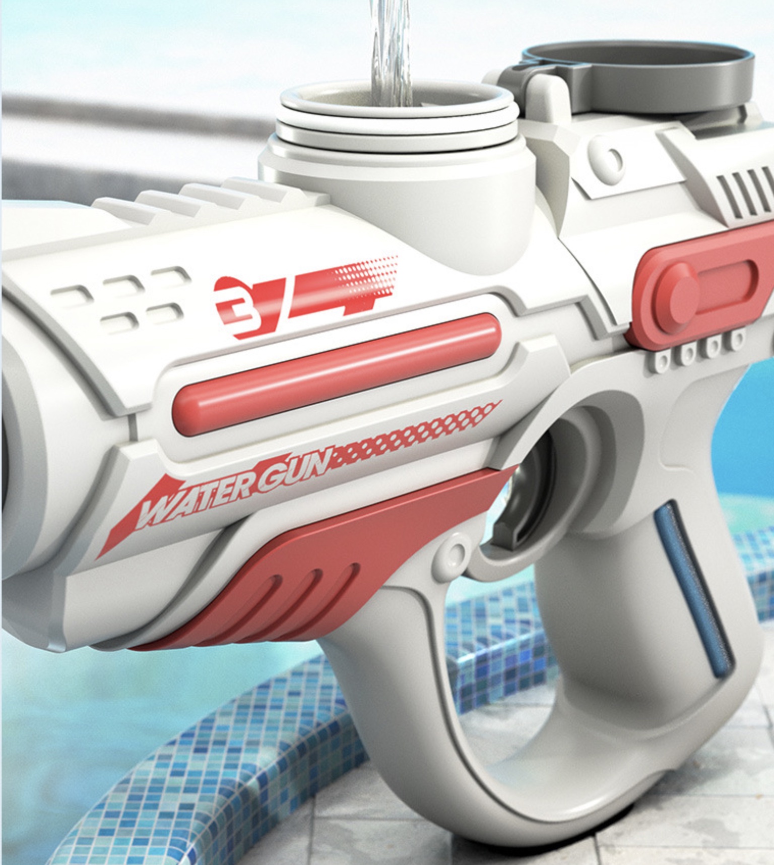 Pistolet à eau électrique rechargeable