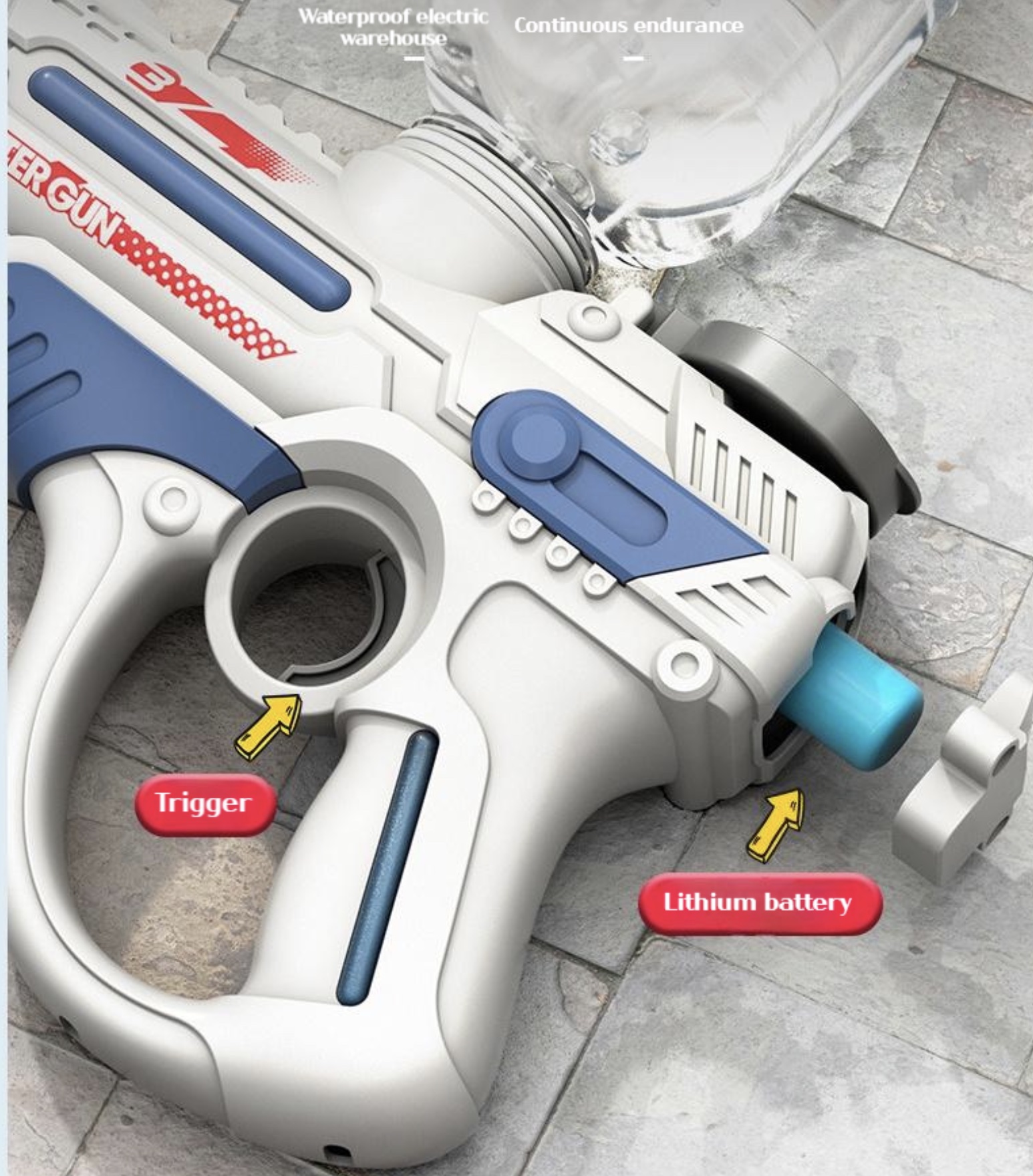 Pistolet à eau automatique 200ml