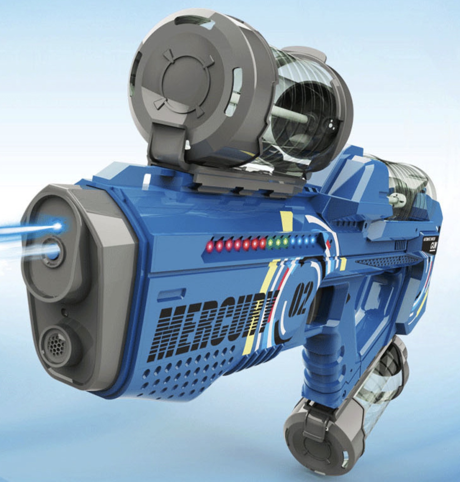 Pistolet à eau électrique puissant automatique avec 3 réservoirs d’eau portée 10m Pistolet à eau électrique puissant automatique avec 3 réservoirs d’eau portée 10m