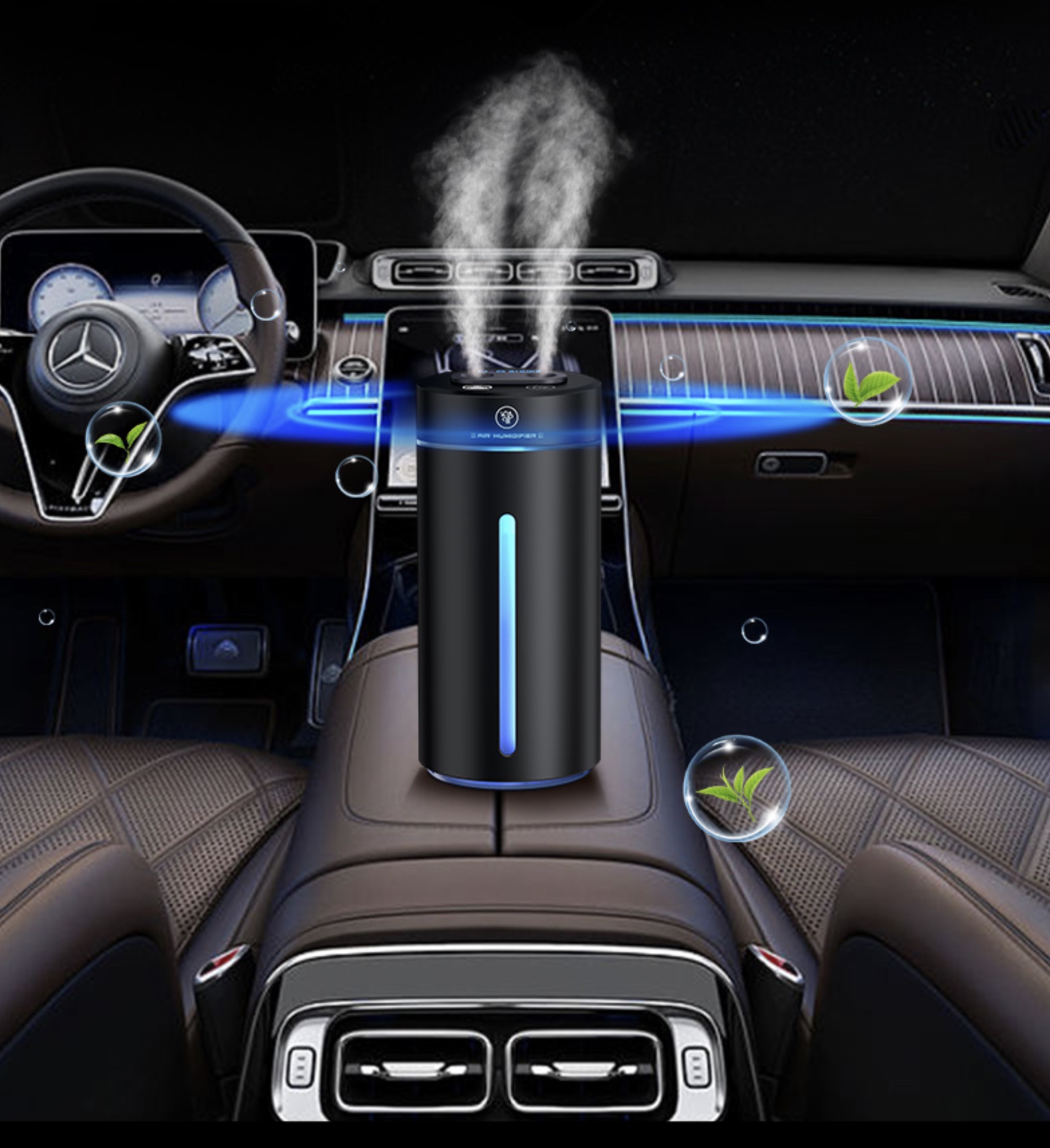 Humidificateur d'air et diffuseur d'huile essentielle USB double sortie Humidificateur d'air et diffuseur d'huile essentielle USB double sortie