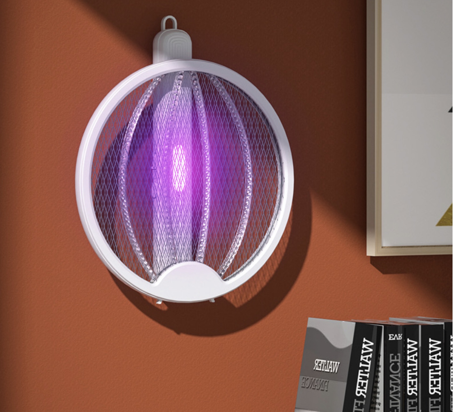 Raquette anti-moustiques et lampe UV pliable Rechargeable USB 3000V Raquette anti-moustiques et lampe UV pliable Rechargeable USB 3000V