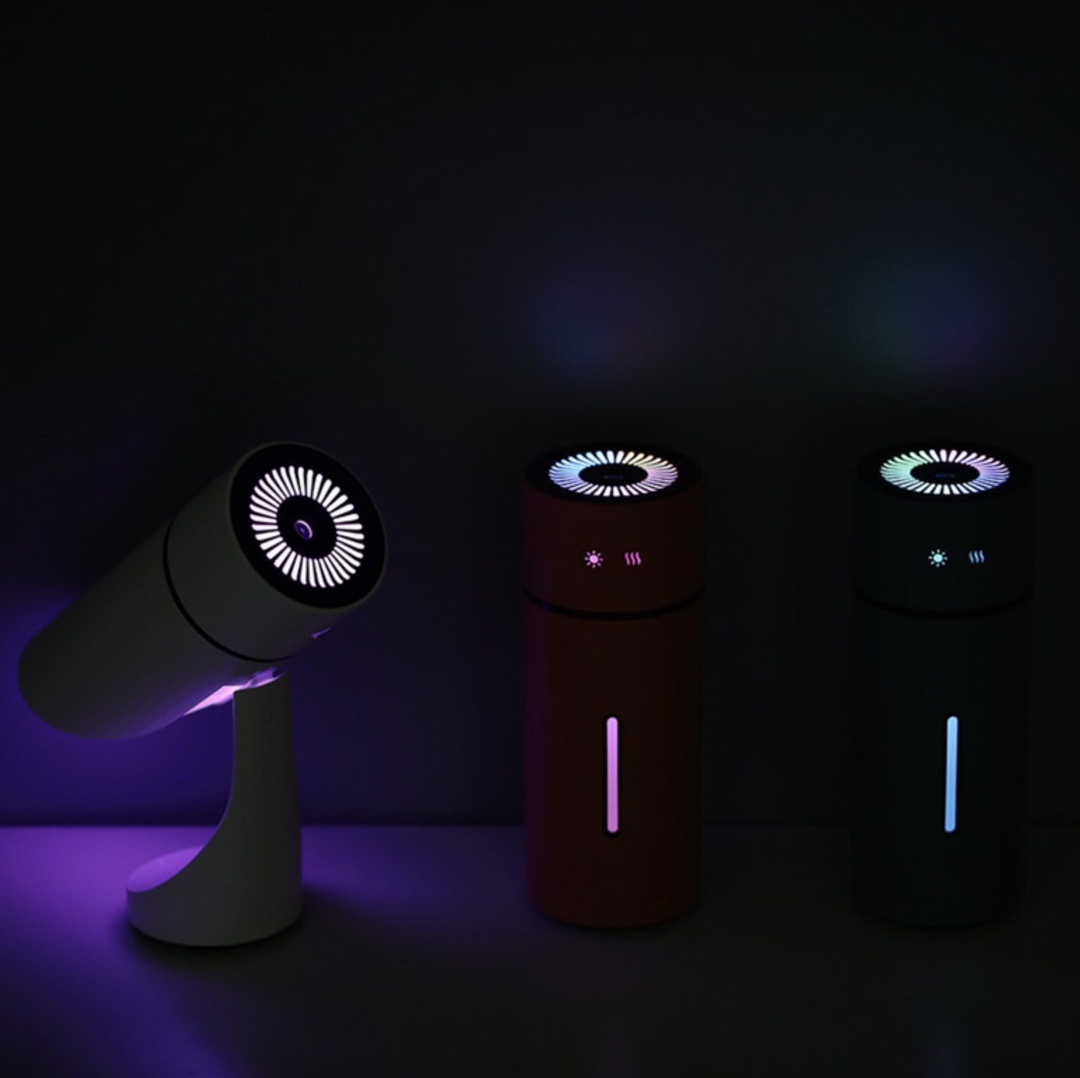 Humidificateur d’air et diffuseur d’huile essentielles sans fil Rechargeable USB de 260ML