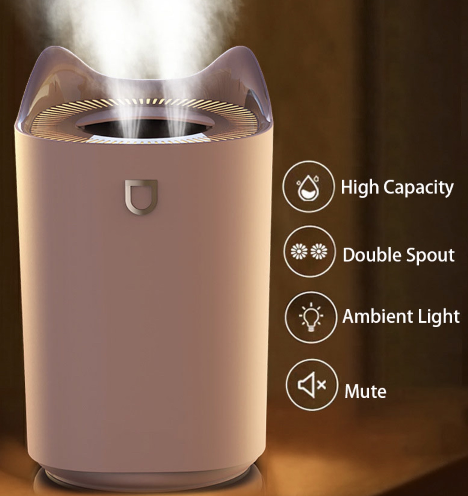 Humidificateur d’air diffuseur d’huiles essentielles grande capacité 3000 ml