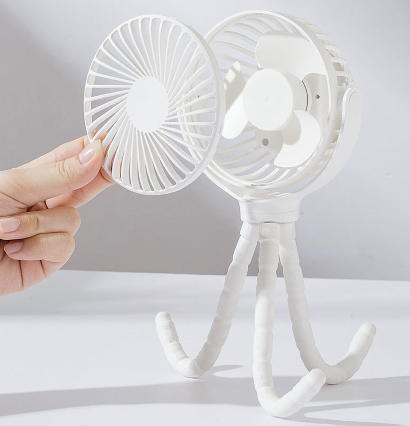 Ventilateur de Poussette Pliable Rechargeable par USB 1200mAh