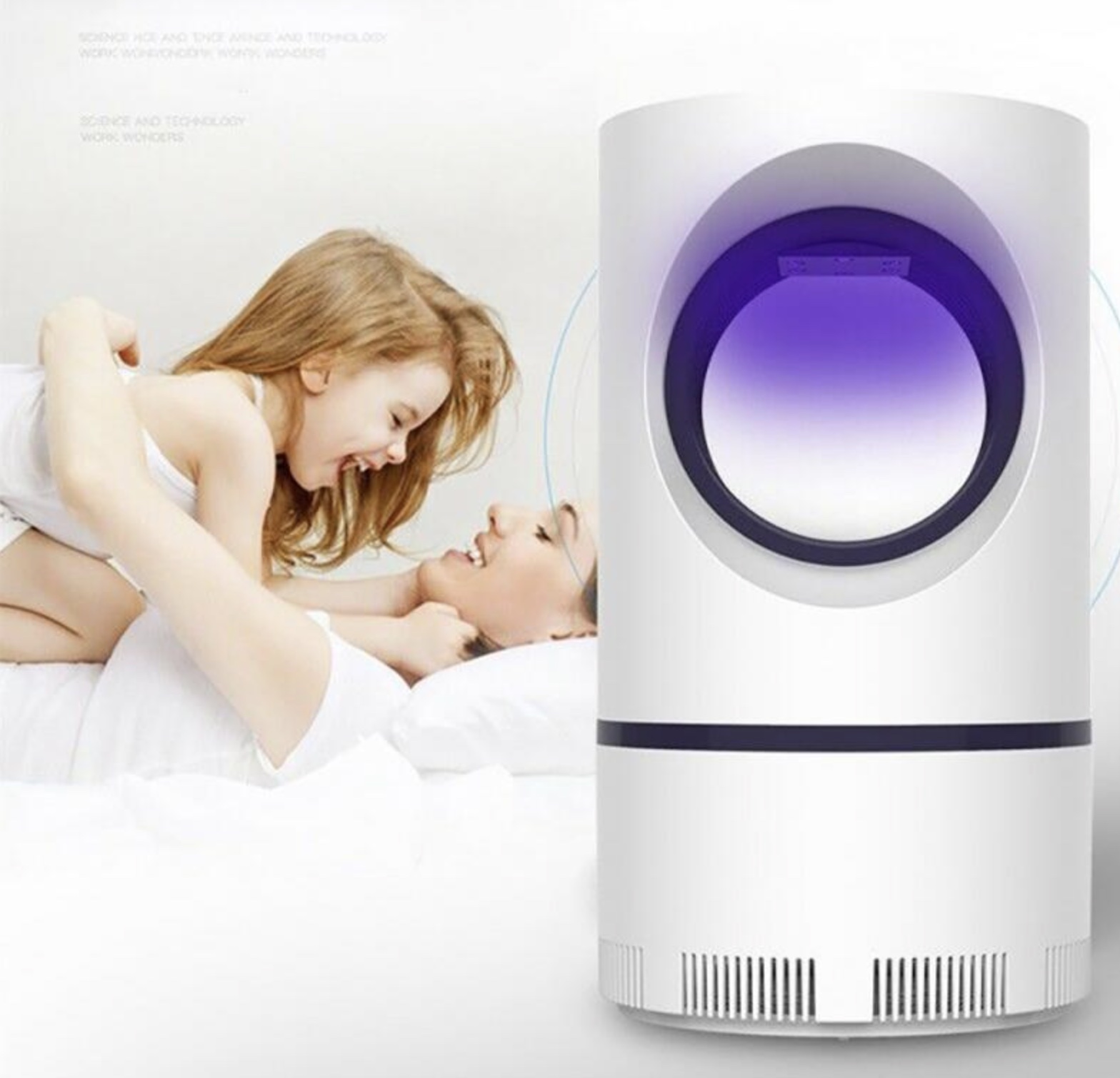 Lampe anti-moustiques portable USB à vortex aspirateur puissant