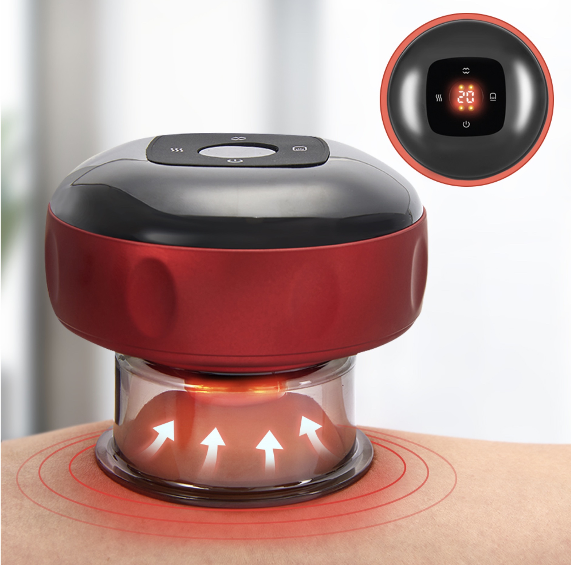 Ventouse de Massage électrique anti-cellulite pour corps rechargeable USB