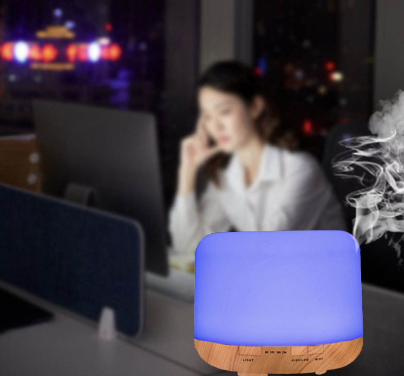 Humidificateur d’air Diffuseur d’arômes d’huiles essentielles 1000ml
