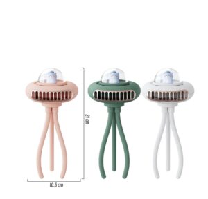 Mini Ventilateur de poussette Portable et Flexible à Clip sur trépied 4 vitesses