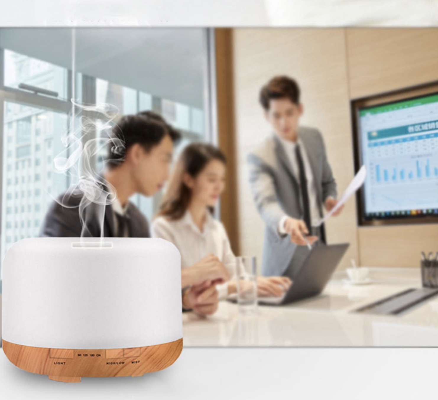 Humidificateur d’air Diffuseur d’arômes d’huiles essentielles 1000ml