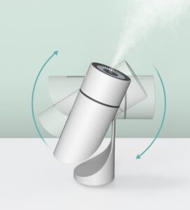 Humidificateur d’air et diffuseur d’huile essentielles sans fil Rechargeable USB de 260ML