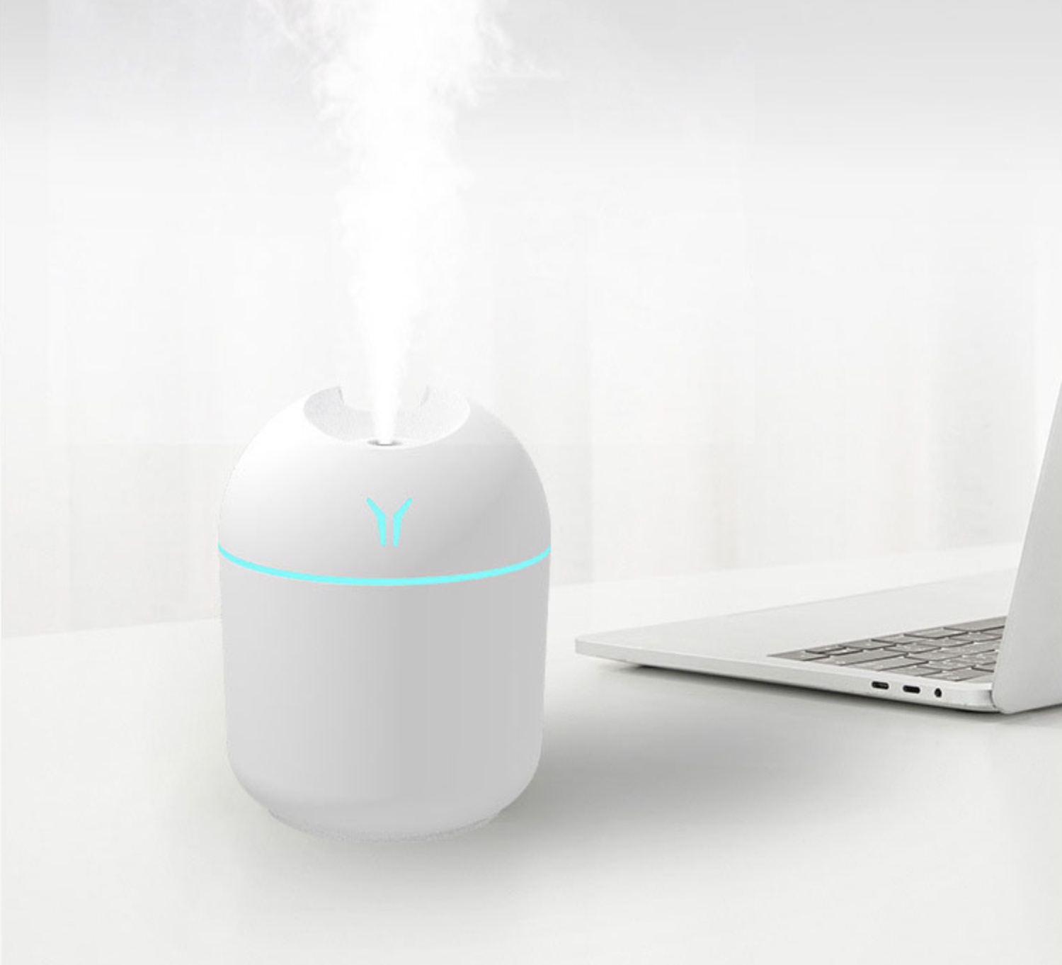 Mini humidificateur d’air romantique avec LED diffuseur d’huiles essentielles USB