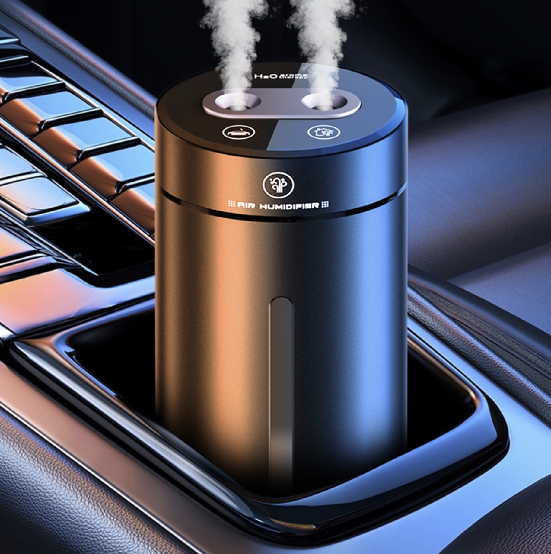 Humidificateur d’air et diffuseur d’huile essentielle USB double sortie Humidificateur d’air et diffuseur d’huile essentielle USB double sortie