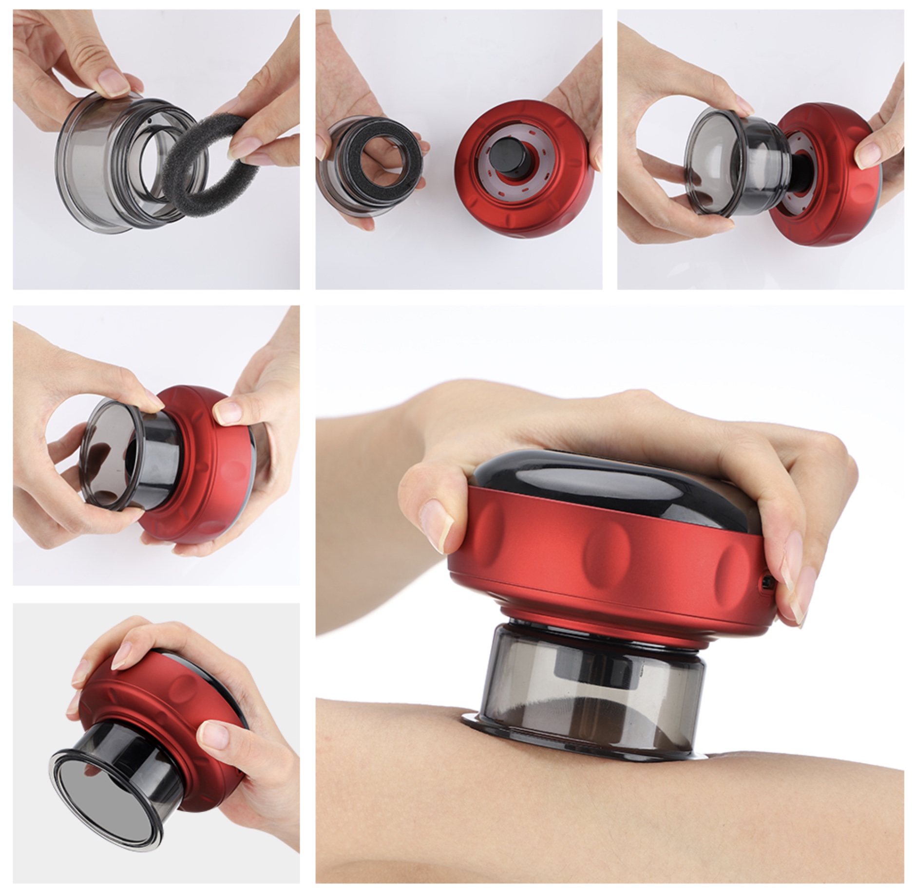 Ventouse de Massage électrique anti-cellulite pour corps rechargeable USB