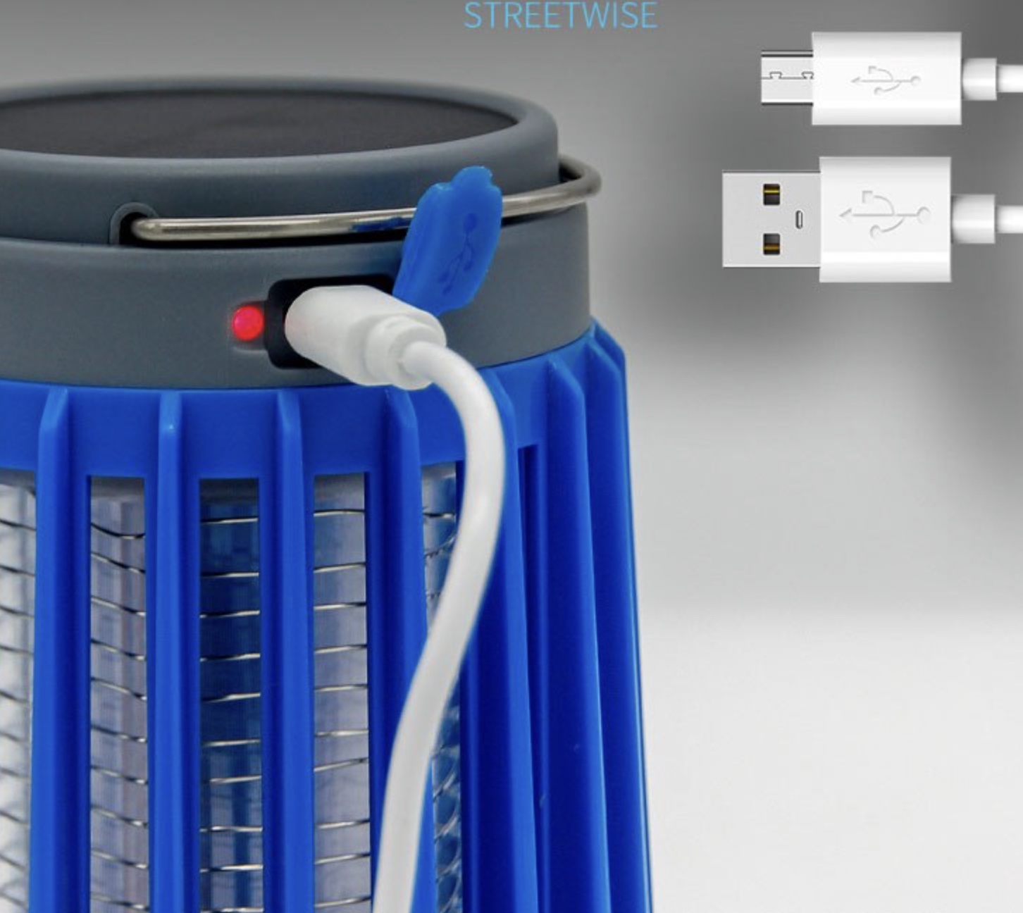 Lampe anti-moustiques rechargeable USB à énergie solaire portable