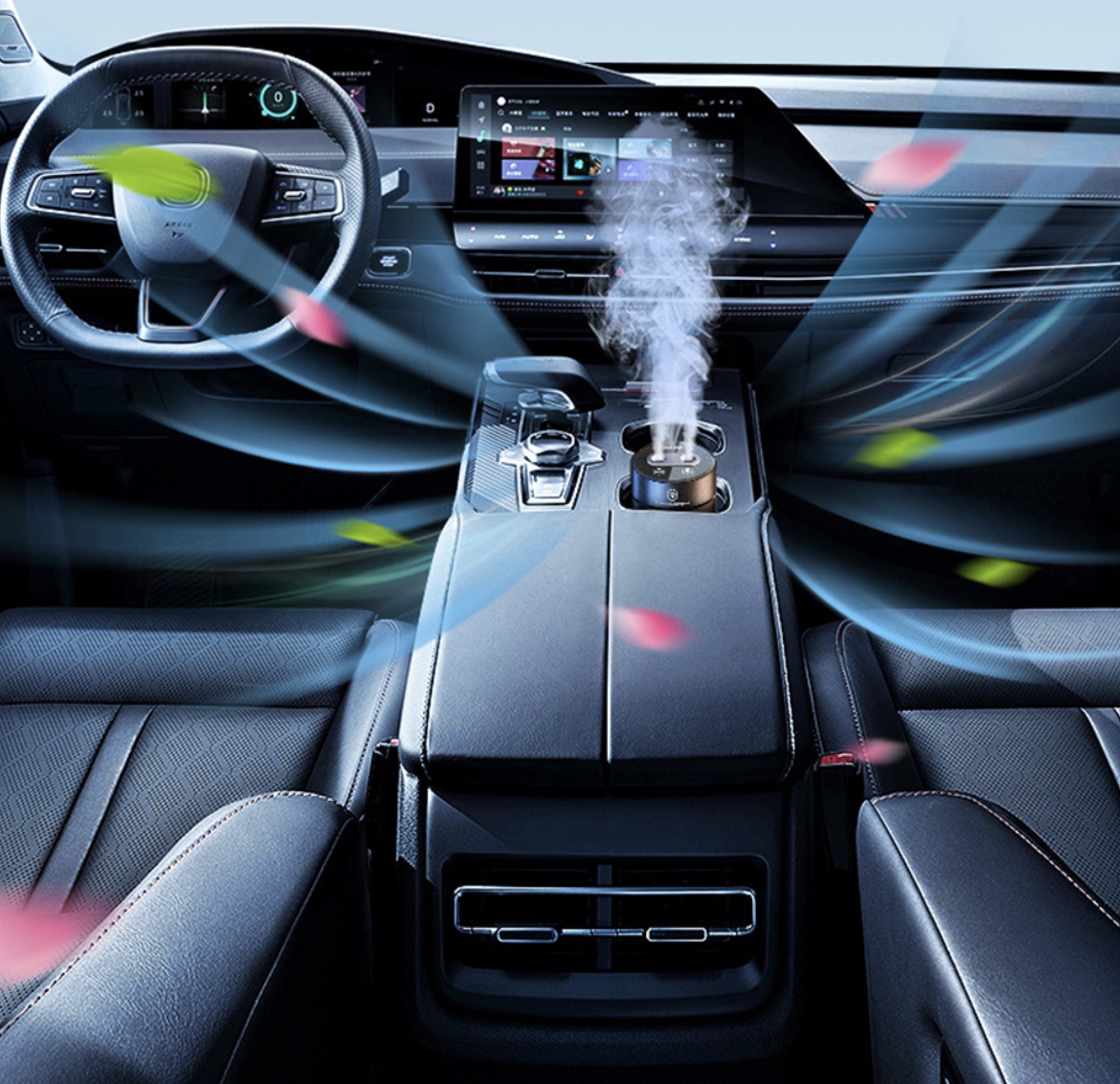 Humidificateur d’air et diffuseur d’huile essentielle USB double sortie Humidificateur d’air et diffuseur d’huile essentielle USB double sortie