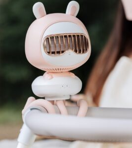 Mini Ventilateur de poussette Portable Rechargeable USB à 4 vitesses