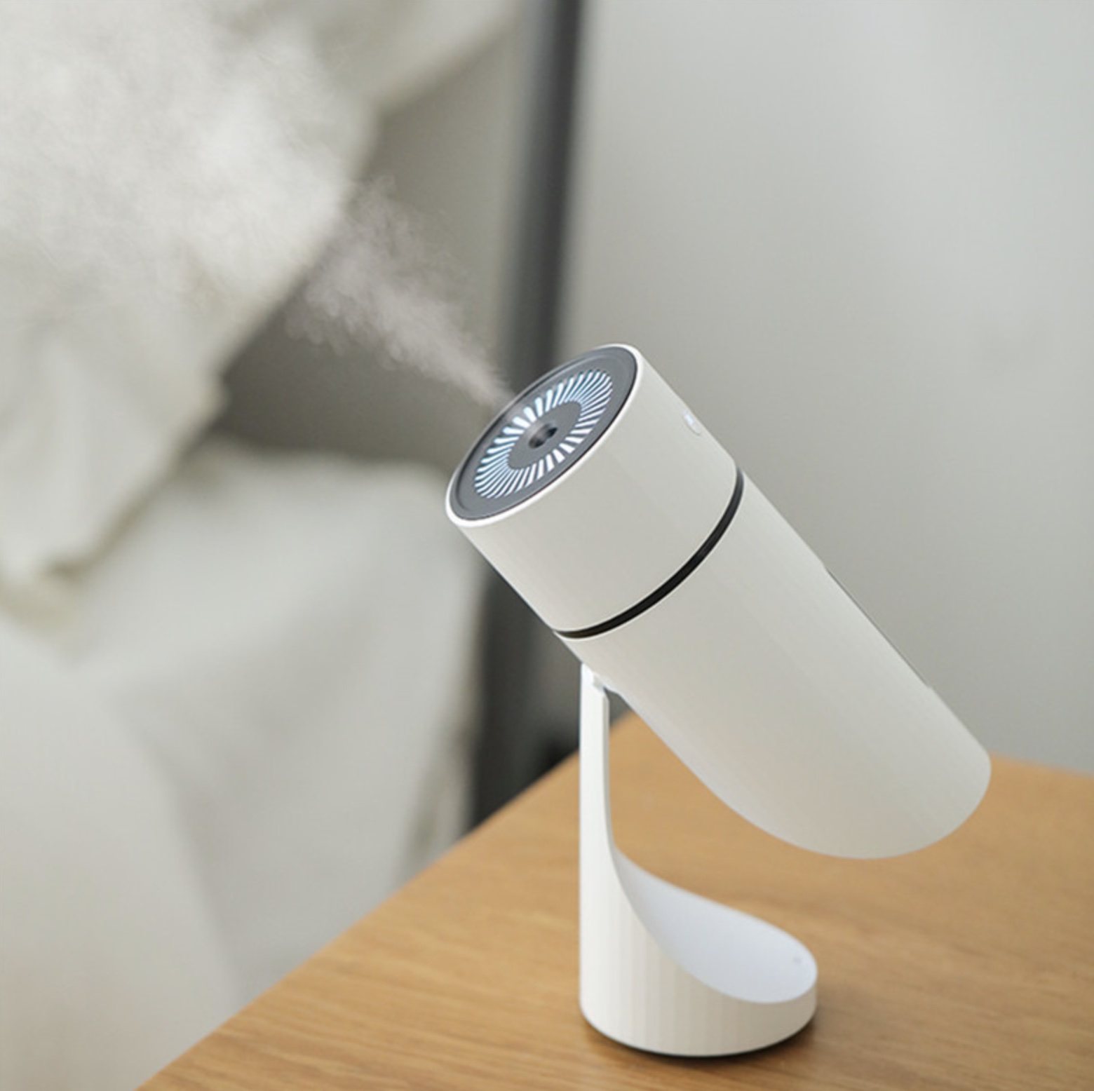 Humidificateur d’air et diffuseur d’huile essentielles sans fil Rechargeable USB de 260ML