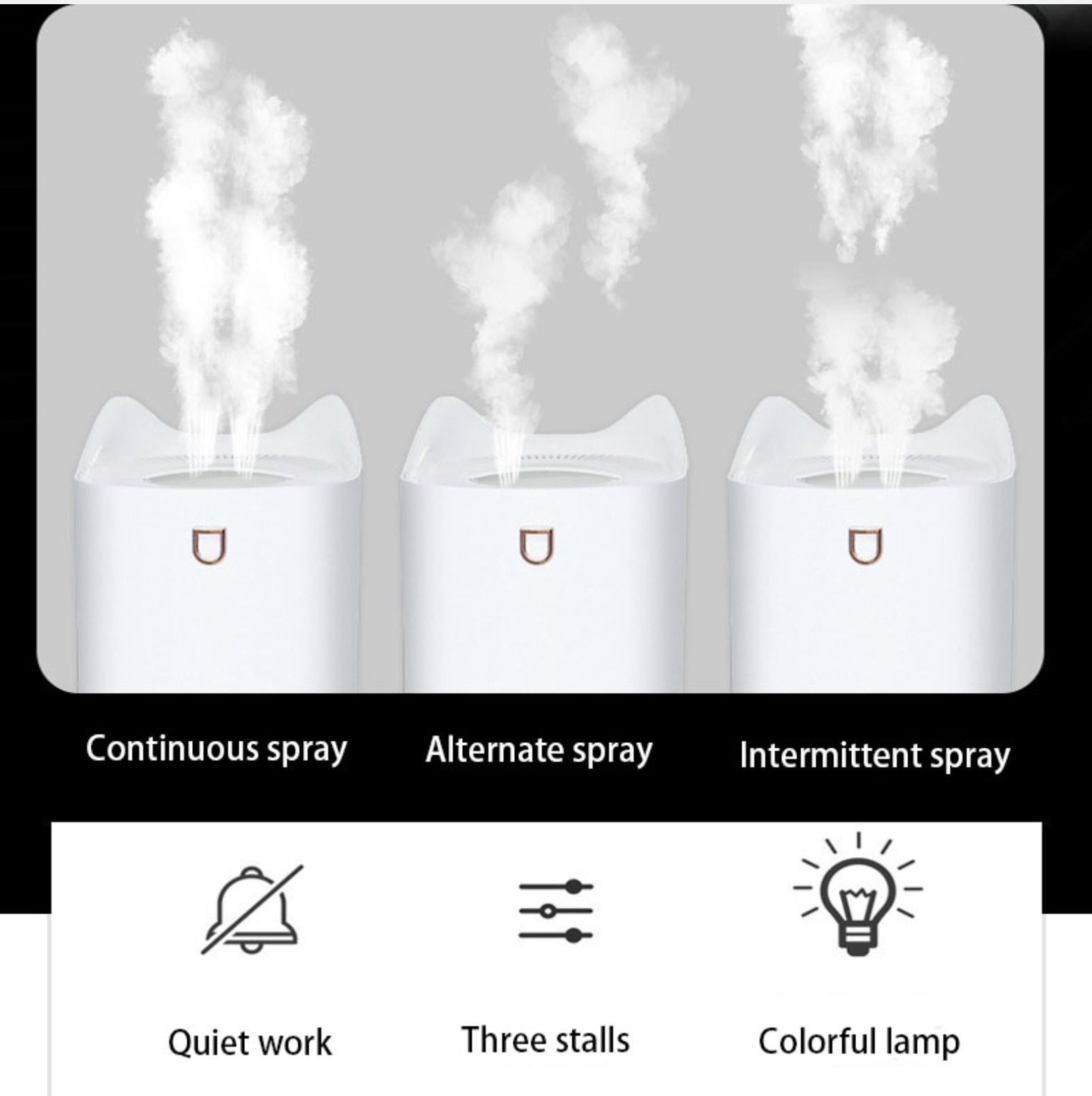 Humidificateur d’air diffuseur d’huiles essentielles grande capacité 3000 ml