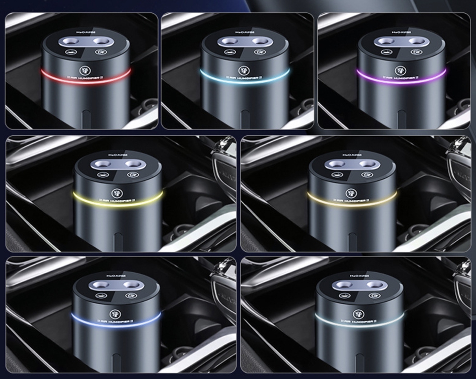 Humidificateur d’air et diffuseur d’huile essentielle USB double sortie Humidificateur d’air et diffuseur d’huile essentielle USB double sortie